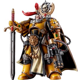 BEERISE JOYTOY 1/18 Action Figures - Warhammer The Horus Heresy Imperial Fists Legion Praetor with Power Sword - 5‘’,Classic Character,Collectible,Age 15 and Above