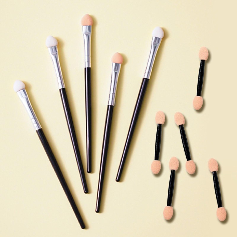 5 Pieces Single Sided Makeup Brushes and 5 Pieces Double