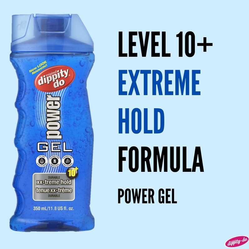 Dippity Do Power Gel - Men's Strong Hold Hair Gel