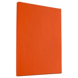 JAM PAPER Colored 24lb Paper - 8.5 x 11 - Orange Recycled - 50 Sheets/Pack