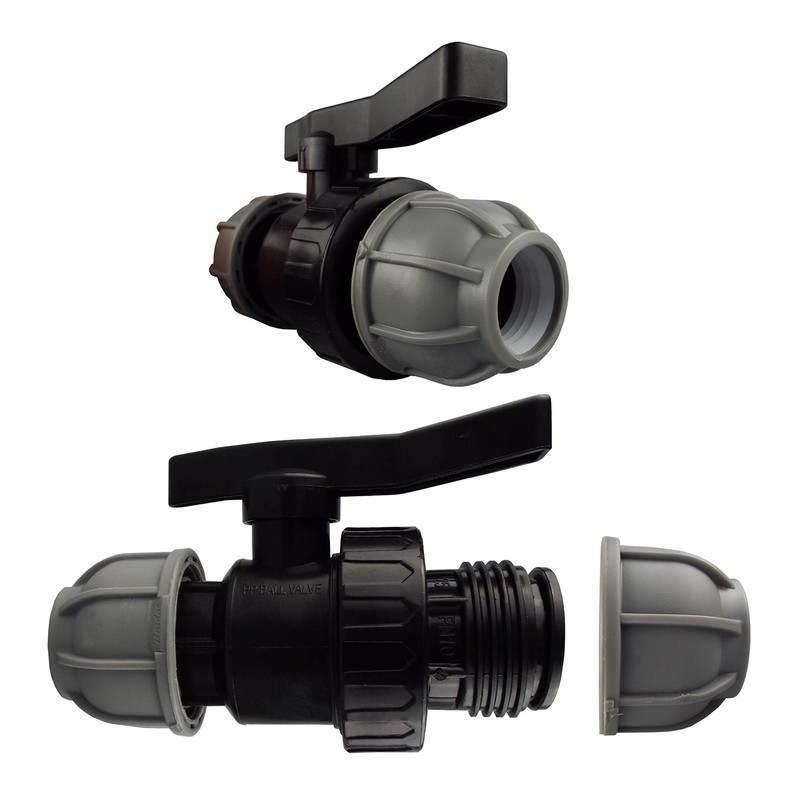MDPE Water Supply Pipe connectors Flow Valve to Adjust The