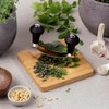 Kesper | Kräuterschneidebrett mit Wiegemesser, Material: Bambus, Edelstahl, Maße: 16