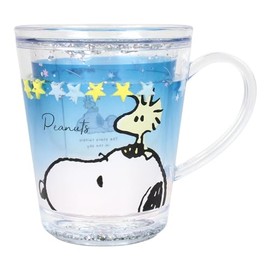 T'S Factory SN-5526562CS Snoopy Water Cup, Colorful Stars, 6.7 fl oz (190 ml), Blue