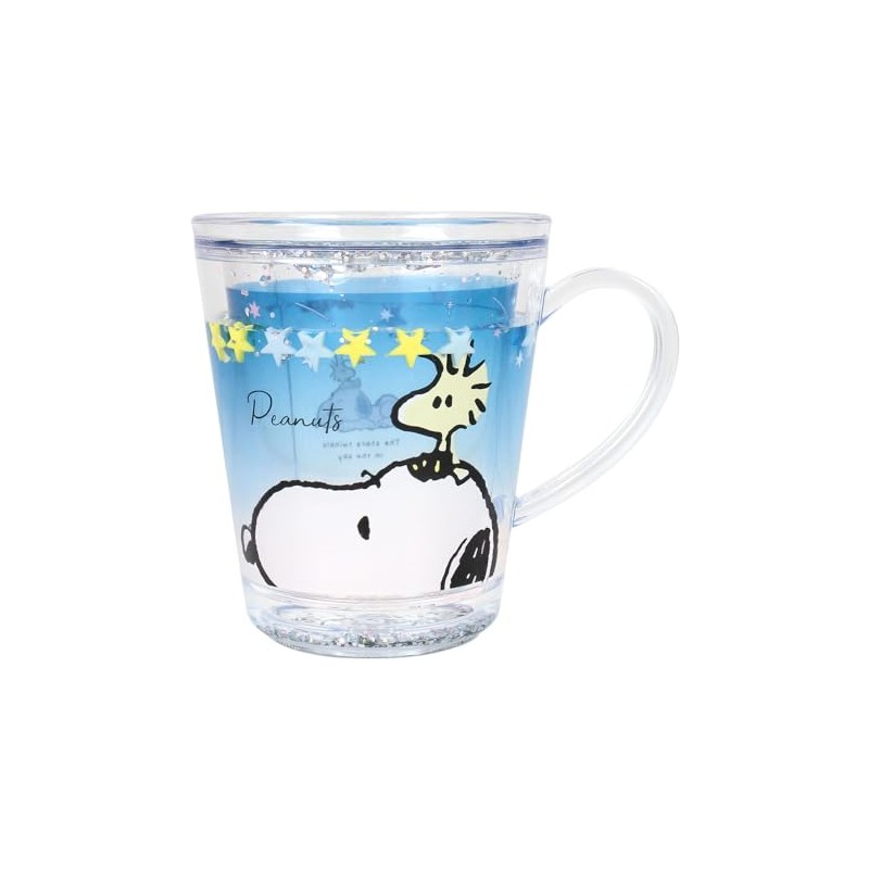 T'S Factory SN-5526562CS Snoopy Water Cup, Colorful Stars, 6.7 fl