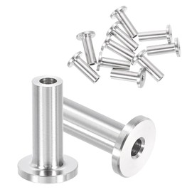 PATIKIL Cable Railing Hardware, 10 Pack T316 Stainless Steel Cable Railing Protector Sleeves Protective Grommet for 1/8" Wire Rope Wood Posts