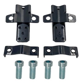 2 soportes para motocicleta, universal y elegante, de metal, plegable, para reposapiés, para bicicleta (negro)