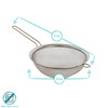 Argon Tableware 1x 20cm Stainless Steel Sieve - Metal Fine