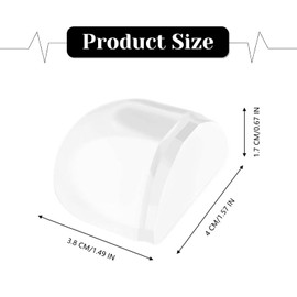 6 Pcs Shower Door Stopper Universal Rubber Floor Door Bumper Self-Adhesive Wall Protectors for Home Living Room Bathroom Office