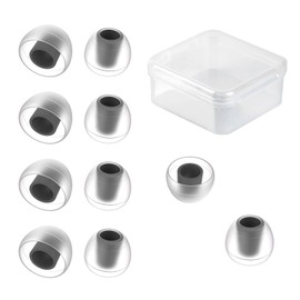 5 Pairs KBEAR 07 Ear Tips, KINBOOFI Silicone Eartips Earbuds for KZ ZST ZS10 PRO AS10 ZSN ZSN ZSN PRO X ZSN PRO ZAR ZS10 PRO X Wired Headphone (45282BLACK,M/M/M)
