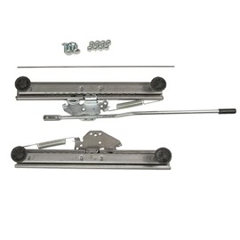 PRP Seats Universal Seat Slider with Hardware, Adds Sliding Capabilities to PRP Suspension Seats, Built from Treated Steel, Ideal for Off Road UTV, 1 Slider (Silver Steel)