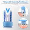 Fremouth V-Shaped Orthodontic Toothbrush for Braces, Soft Bristles, 6 Count,