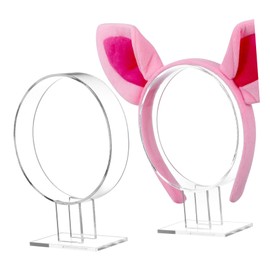 minkissy Hairband Holder Rack Acrylic Headpiece Organizer for Hair Accessory Display