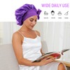 Satin Hair Cap for Women, Double Sided Silk Hood for