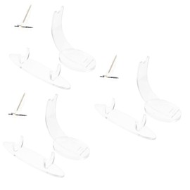 STOBOK 3sets Pen Display Stand Acrylic Brush Holder Makeup Brush Display Pen Holder Stand Multi-purpose Desk Organizer 2pcs*3