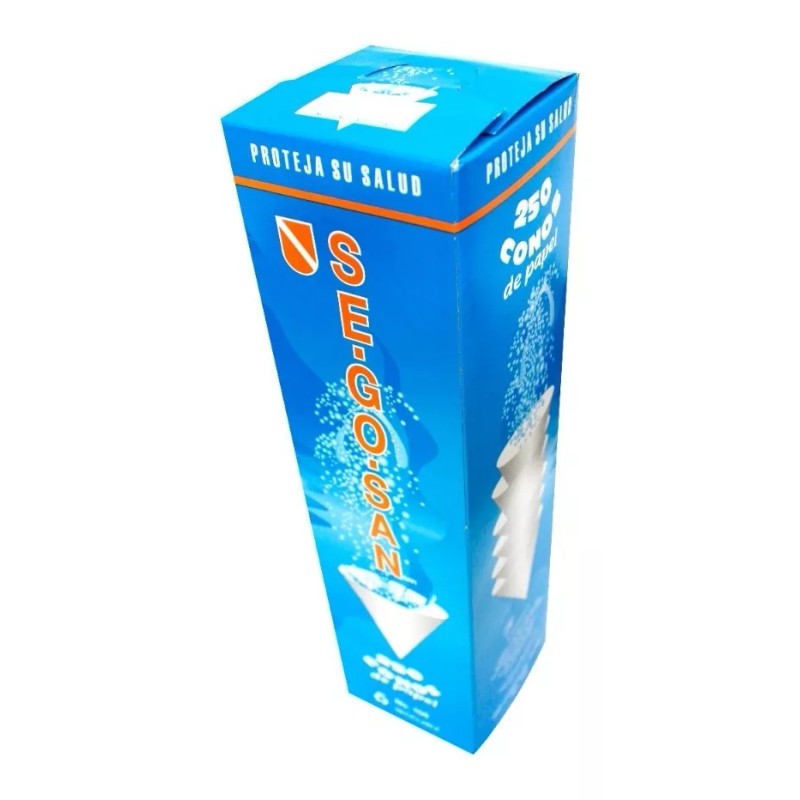 Segosamn Cono De Papel Para Agua Con 250 Conos Segosan