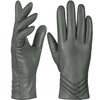 GSG Leather Gloves for Women Winter Warm Wool Lining Lambskin