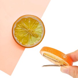 AzureRay 2 Stücke Haarspangen mit Orangenscheiben und 1 Elastisches Haargummi, Orange Haarreif für Mädchen und Damen, Ideal für Party und Alltag