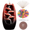Anbar Backflow Incense Burner with 120 Cones, 30 Sticks, Tongs,