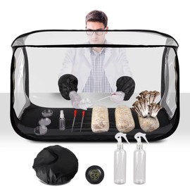 Salcod Large Still Air Box Mushroom Grow Tent - 38x20x25 Inch Clean Air Workstation, Sturdy Flow Hood for Grow Bags, Growers, and Home Scientists