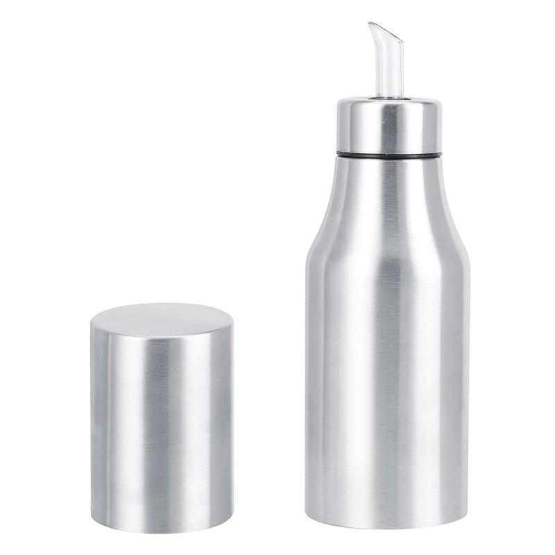 304 Stainless Steel DustProof Leakproof Oil Vinegar Bottle Dispenser Pot