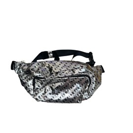 Victoria's Secret Pink Oversized Belt Bag/Fanny Pack Color Black/Silver New