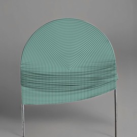 HUAYI Pastel Green Cyan Ripples Pattern Arch Backdrop Cover for Birthday Party Wedding Baby Shower Decorations Chiara Backdrops Arched Wall Covers Stands Display Props GP-447 3ft * 6ft