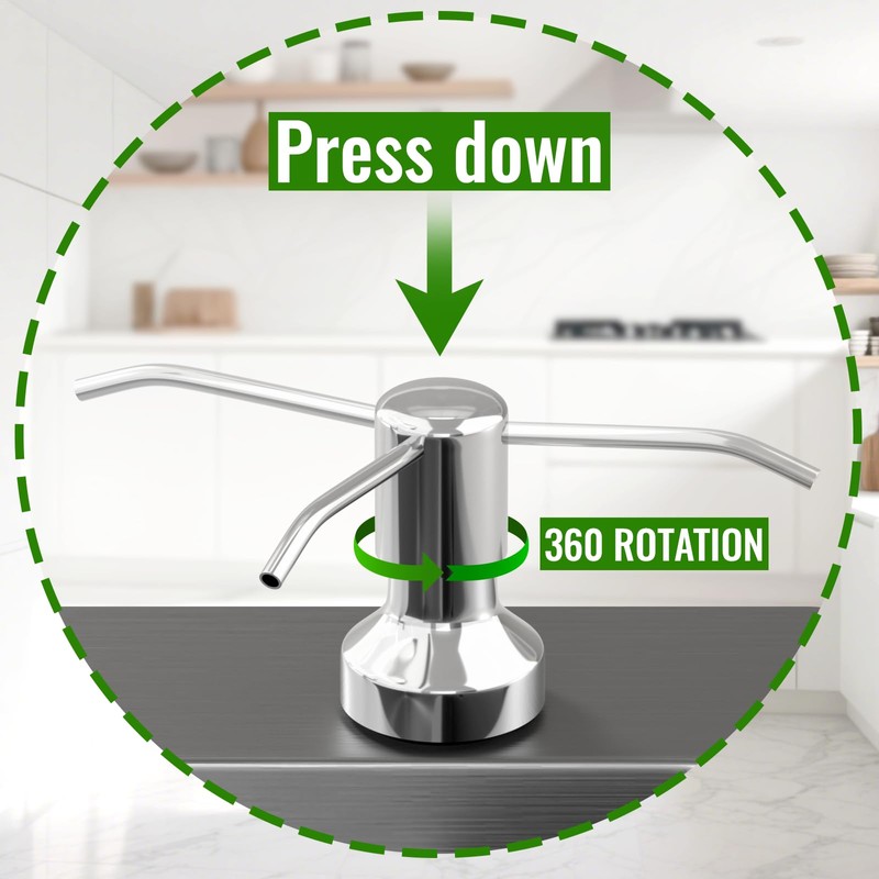 Soap Dispenser for Kitchen Sink, Kitchen Sink Soap Dispenser with