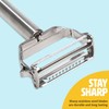 Tasty Julienne Vegetable Peeler with Cleaning Brush, Sharp Stainless Steel