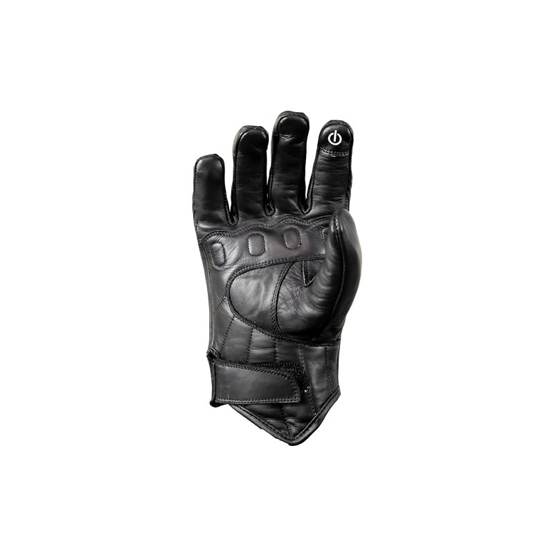 MDM Retro Motorcycle Gloves Men's Leather - Biker Chopper Gloves