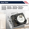 W10436302 Promrmr Dryer Timer Replace WPW10436302 4446791 Fit for Whirlpool