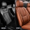 KIDYACWST Auto Car Seat Covers Accessories Full Set Leather Cushion