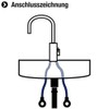 Cornat T317310270 Connecting Hose 3 / 8 Inch x 10