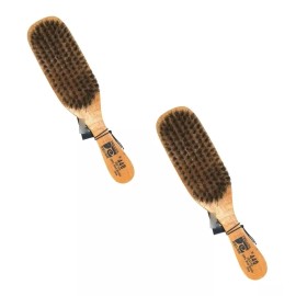 Phillips 440 2pz Cepillos Barbero Cerda Natural Mango Madera