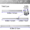 BEIQIYA 2pcs Stainless Steel Blade with Sheath, Portable Pocket Fruit