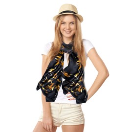 FAIRYGATE Head Scarf for Women UK Silk Shawl Neck Long Hair Wrap Thin Scarves Beach Womens Hijab Belt Vintage Bridal Shawl Scarfs Colourful Cloth Accessories 18032