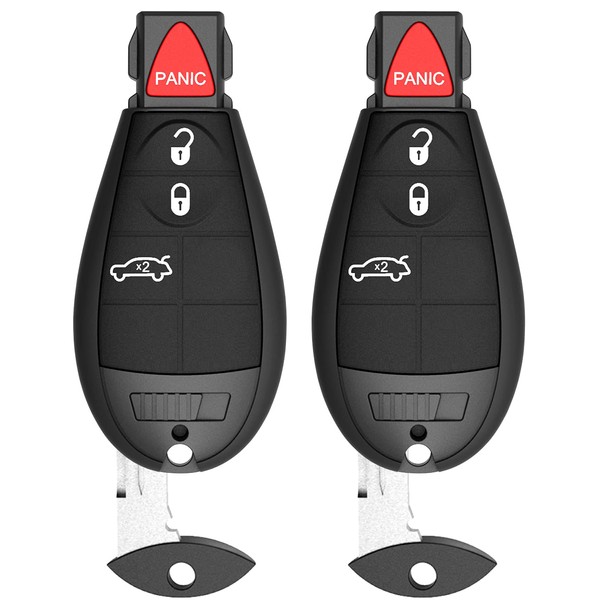 Remote Fob 4-Button Trunk Key Compatible for 2008-2010 Chrysler 300,