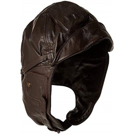 Mil-Tec Flight Leather Hood Black Size:XL