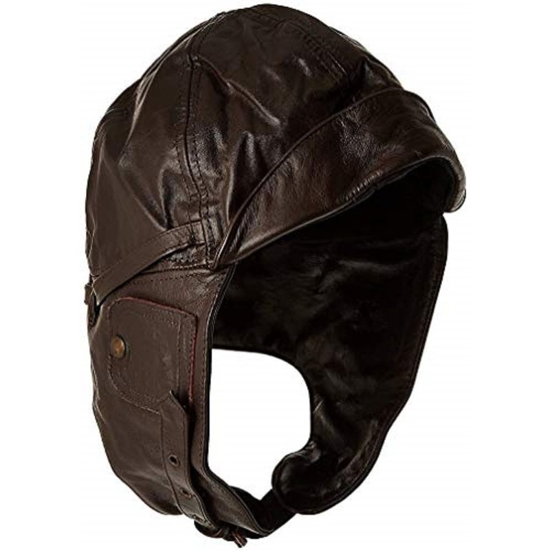 Mil-Tec Flight Leather Hood Black Size:XL
