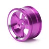 Gavigain RC Wheel Hubs, 4Pcs Aluminum Alloy, Purple, for 1/10