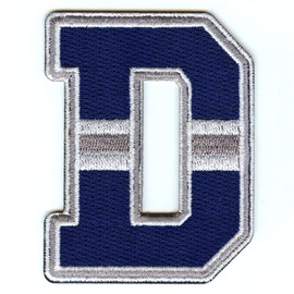 City Of Dallas D Logo Patch Football Jersey Embroidered Iron On