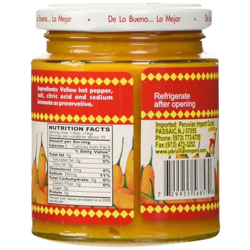 Inca's Food Aji Amarillo Paste - Hot Yellow Pepper Paste,