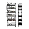 Seadasyoon 6 Tier 10in Slim Rolling Storage Cart with Handle,