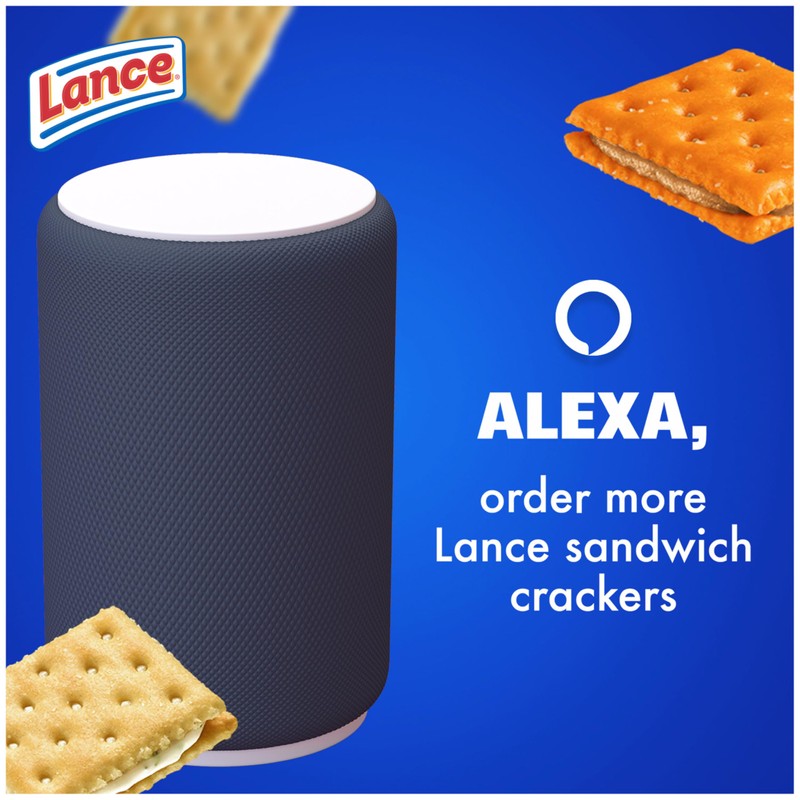 Lance Sandwich Crackers, Variety Pack, 3 Flavors, 8 Individually Wrapped