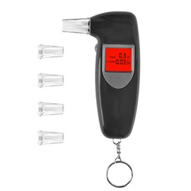 Fandcy Alcohol Breathalyzer, Portable Breath Tester with Accurate Digital LCD Display, Personal Alcohol Breathalyzer Tester with Reusable Mouthpieces, Convenient Lightweight Pocket Design