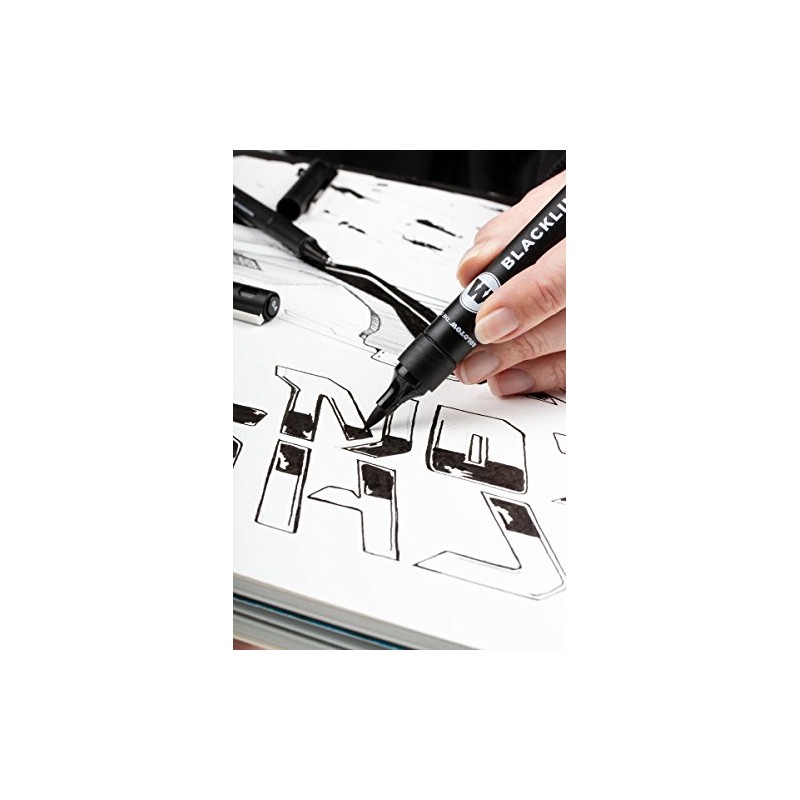 Molotow Blackliner Black Marker Brush - MO200486