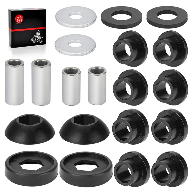 Front & Rear Shock Pivot Ball Bushings Sleeve Kit 16Pcs
