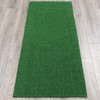 Ottomanson Garden Grass Artificial Turf Runner Rug, 20"X59", Green