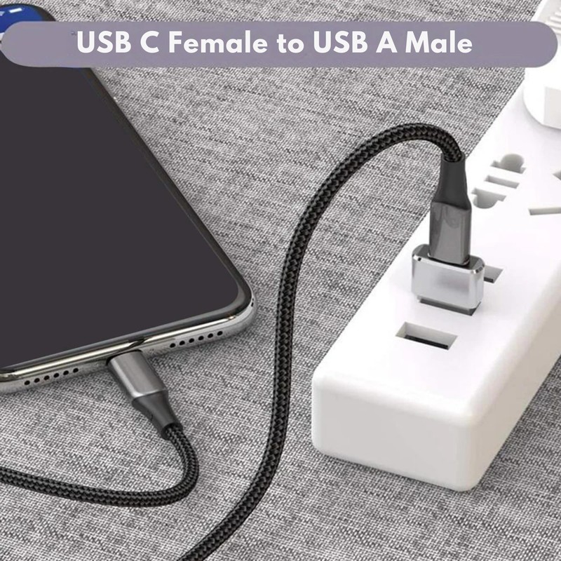 Betron USB to USB C Adapter, Compact Design, 3 Pack