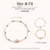 Fesciory Shell Ankle Bracelets for Women, Gold Plated Boho Beach