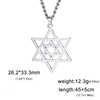 Dreamtimes Star of David Necklaces Stainless Steel Hexagram Pendant Jewish